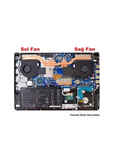 Asus Tuf Gaming Fx504g Fx704 Notebook Fan / Ver.2 Sağ Cpu Fanı 82498044