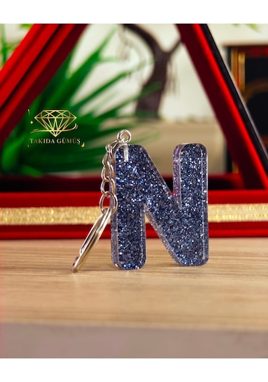 Anahtarlık Harfli Model Kişiye Özel Modeller Açık Gri