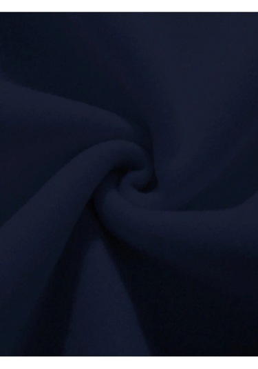 Nyc Baskılı Kapüşonlu Oversize Sweatshirt Lacivert-sw