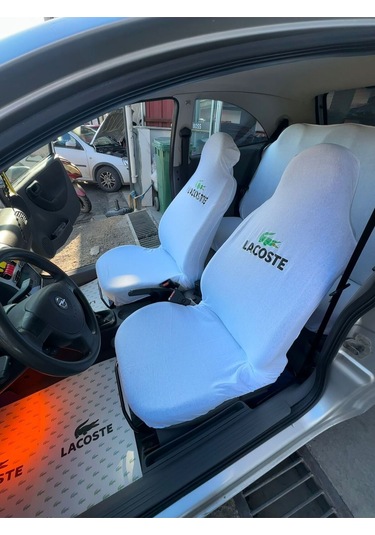 Üniversal Her Araca Uyumlu Lcs Beyaz Servis Kılıfı Ön Arka Takım