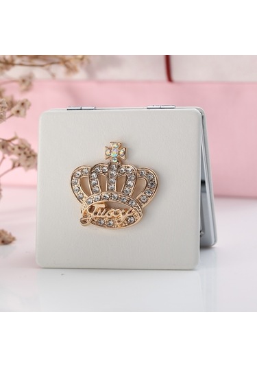 Ctbx Rhinestone Taç Katlanır Küçük Makyaj Aynası