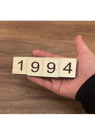 Montessori Ahşap Sayı Kartları 1-9000