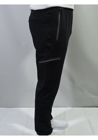 Jump Erkek Slim Fit Pamuklu 2 İplik Eşofman Altı Siyah