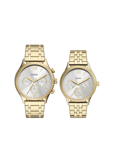 Fossil Fbq2899set Unisex Kol Saati Altın