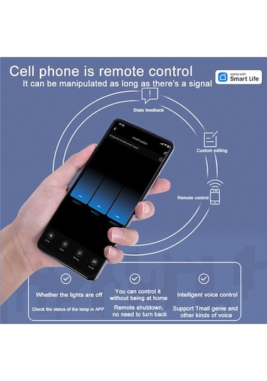 Yulong Reedark Tuya Uyumlu Akıllı Dokunmatik Anahtar - Wifi