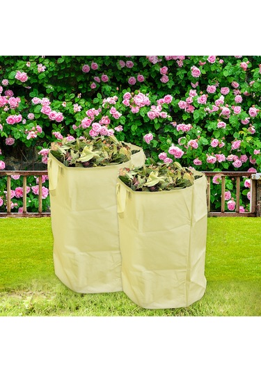 Tenfowee Küçük Boy Bahçe Çöp Toplama Çantası - Yaprak, Bitki Atıkları İçin Taşınabilir, Katlanabilir Depolama Çantası Çok Renkli