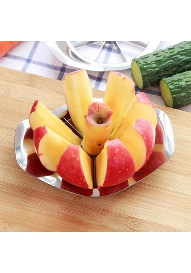 Paslanmaz Çelik Meyve Dilimleyici Keskin Bıçak Çok Fonksiyonlu 8 Dilim Meyve Sebze Kesici Bölücü Pitter Diğer