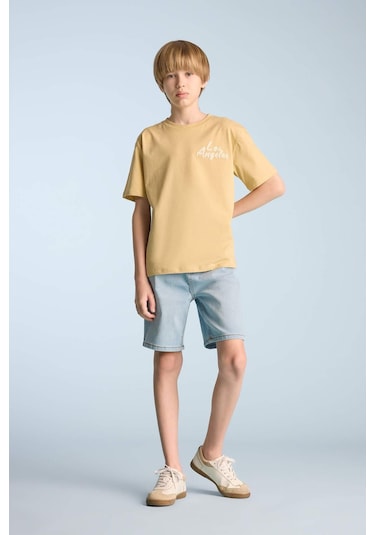 DeFacto Erkek Çocuk Jean Şort D7899A825SMNM39
