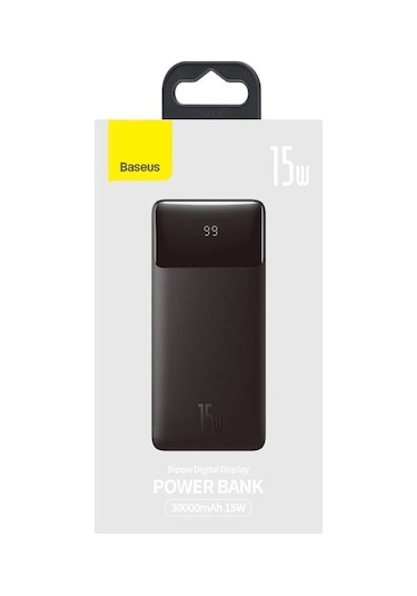 Baseus Bipow 15W Hızlı Şarj 30000 mAh LED Göstergeli Powerbank