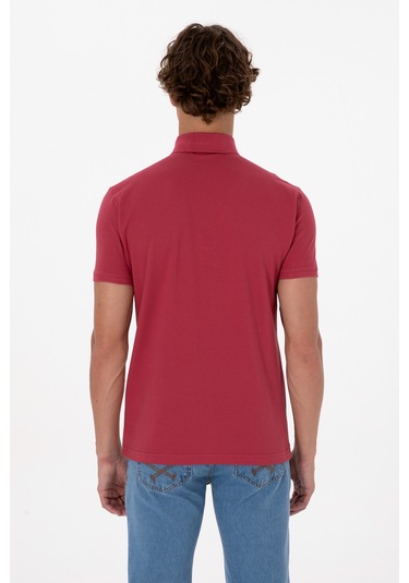 U.s. Polo Assn. Erkek Vişne Tişört Basic 50306015-vr223 Vişne