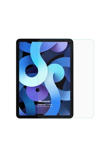 Microsonic iPad Uyumlu 10.Nesil 10.9`` (A2696-A2757-A2777) Tempered Glass Cam Ekran Koruyucu