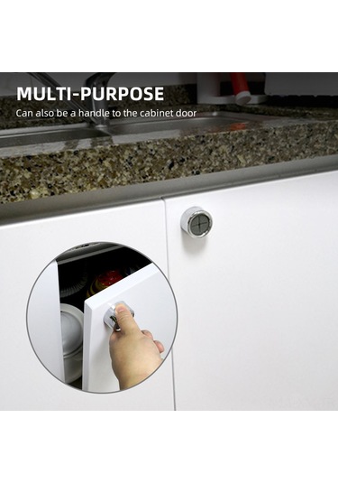 Ximistore9 3'lü Yuvarlak Abs Duvar Takımı - İz Olmadan Yapıştırıcı, Çocuk Dost, Banyo/mutfak Kullanıma Uygun Gümüş