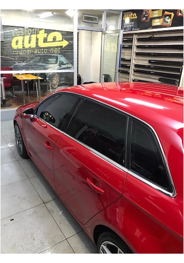 Audi A3 Hb Cam Çıtası Çerçevesi Kromu Nikelajı 2013 Sonrası