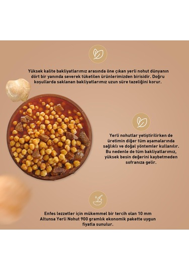 Altunsa Yerli Nohut 2 x 900 G