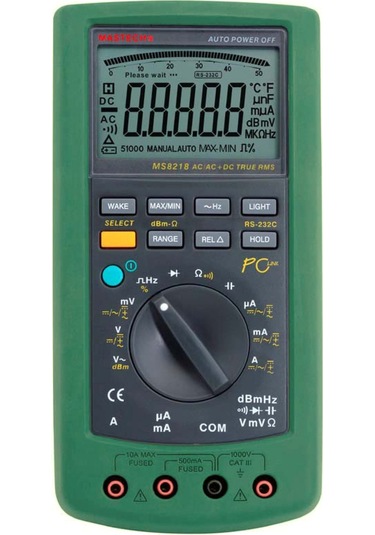 Mastech Ms8218 50.000 Counts Truerms Dijital Multimetre + Usb