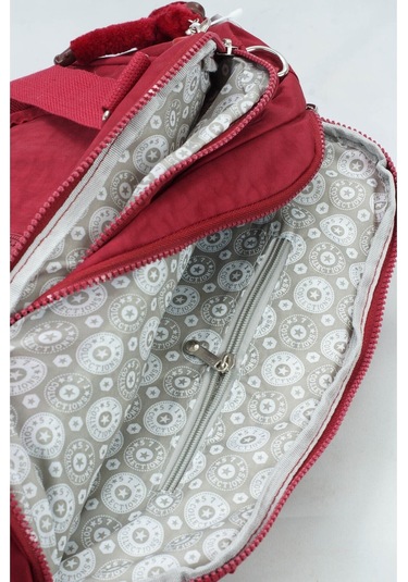 571 Krinkıl/klinkır Su Geçirmez İthal Kumaş Çok Gözlü Anne Okul Postacı El Omuz Çantası Bordo 9-5c Bordo