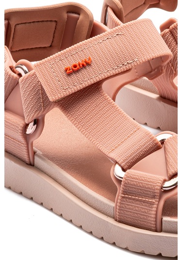 Go Papete Kadın Sandalet Pudra 35/42 Pudra