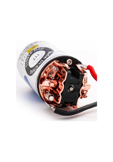 Yunboo 550 Fırçalı Motor, Tırmanma Arabaları İçin Yüksek Tork, Su Geçirmez Paslanmaz Çelik Kasa, Değiştirilebilir Karbon Fırçalar, 16 Dişli