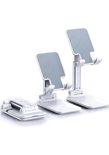 Telefon Ve Tablet Standı Yükseklik Ve Açısı Ayarlanabilir-beyaztb