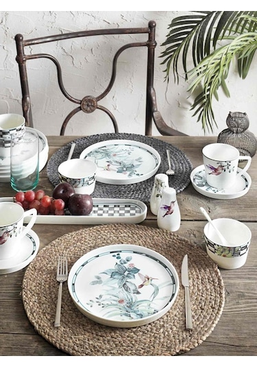 Pierre Cardin 32 Parça 6 Kişilik Kahvaltı Takımı Botanic