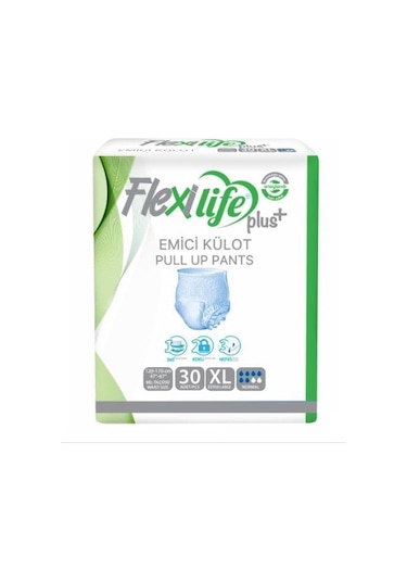 Flexi Life Plus Emici Külot Hasta Bezi Extra Büyük XL 30'Lu