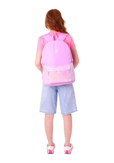 Kaukko Cube Üç Bölmeli Kız Çocuk Pembe Okul Çantası - K1819 Pembe