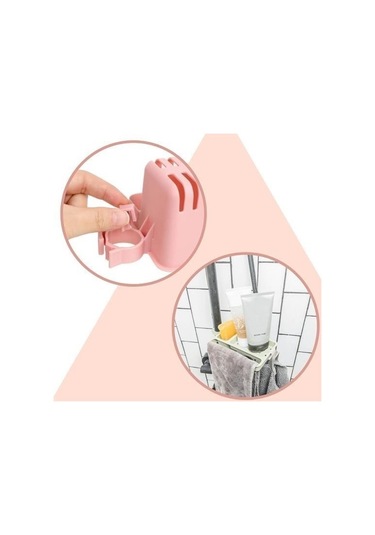 Buffer Musluğa Takılan Sünger Havlu Askılı Sabun Hazneli Mutfak Banyo Lavabo Düzenleyici Organizer Çok Renkli