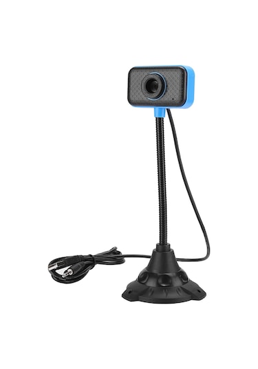 Vkemall Ofis Ve Toplantılar İçin 480p Çözünürlükte Dürtüye Dayanıklı Abs Malzeme İle 360 Derece Dönebilen Uzun Çubuk Web Kamerası