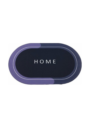 Hornest Oval Banyo Önü Paspası Mat 5361 Çok Renkli