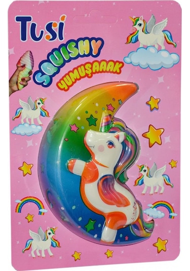 Squishy Ay Unicorn Yumuşak Oyuncak