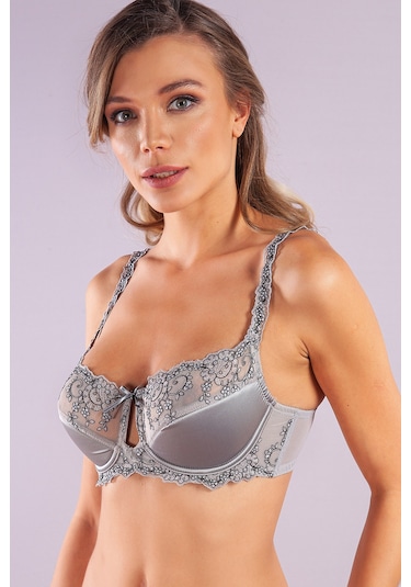 Golshan Giselle Half Padded Bra, Gri Toparlayıcı Konforlu Ve Şık Sütyen Çok renkli