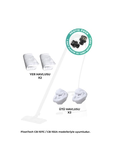 Cb-107c Buharlı Temizlik Makinası Yedek Havlu Seti