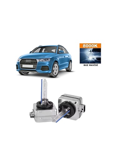 Audi Q3 2012-2014 D3s / D3r 8000k Buz Mavisi Hıd Xenon Ampul 2 Adet