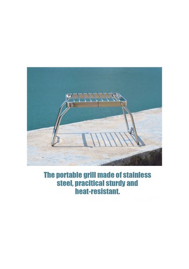 Mufunye Taşınabilir Çelik Kuruşak Kamp Mangalı - Isı Dayanıklı, Kolay Kurulum, Piknik/doğa Yemeği Izgarası Çok Renkli