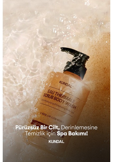 Kundal Eau Thermale Scrub Body Wash Leather Iris Menekşe 500 ML