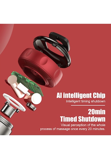 Sones 12-hızlı Şarjlı Elektrikli Kupa Masaj Cihazı Siyah