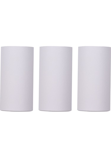 Yaleker Termal Kağıt 57x30mm Koyu Pembe Baskı 5 Yıl Saklama Süresi 3'lü Paket Bpa'sız Beyaz