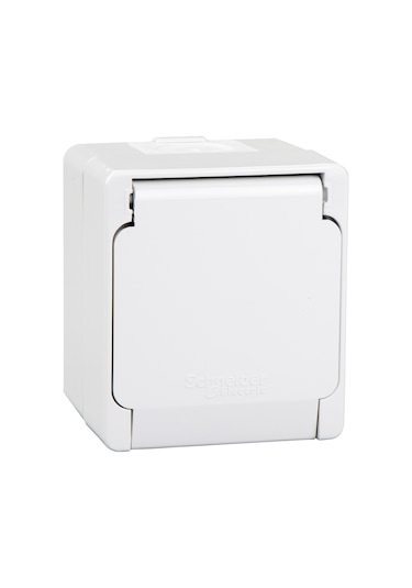 Schneider Nemliyer Nml3100133 Kapaklı Topraklı Priz Gri