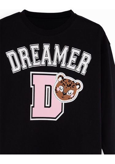 Denokids Leopar Kız Çocuk T-shirt Tayt Takım Renkli