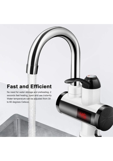 Maoyaya Qianfan 3000w Hızlı Isıtıcı Musluk, Anında Sıcak Su Kahverengi