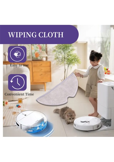 Sointeresting Mijia 1c Dreame F9 Süpürme Paspas Pedi Robot Süpürge Aksesuarları İçin 3 Adet Yedek Paspas Bezi