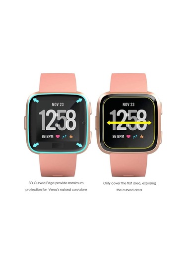 Fitbit Versa Ekran Koruyucu Nano Esnek Cam
