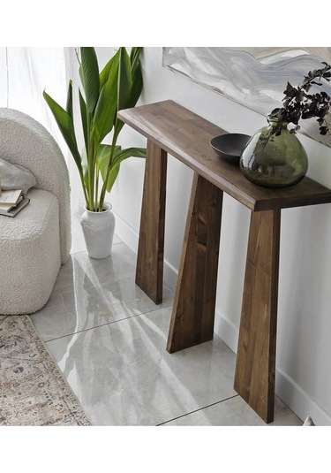 Ela Wood Working Cleopatra Masif Ağaç Dresuar 100cm Ceviz