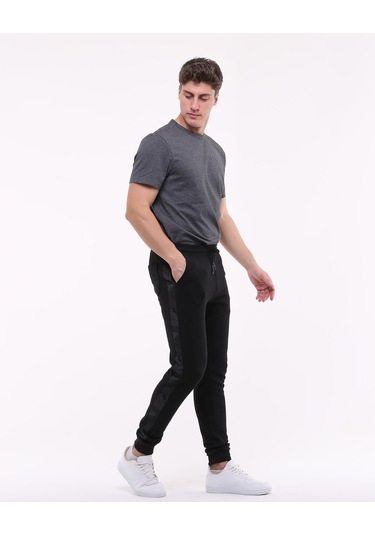 Bella Dossi Kamuflaj Detaylı Eşofman Altı Siyah