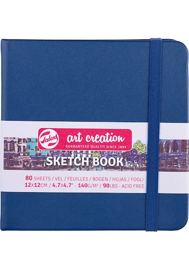 Talens Art Creation Sketch Book 12x12 CM 140g 80 Yaprak Navy Blue