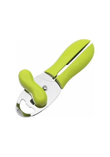4'ü 1 Arada Çok Fonksiyonlu Konserve Açacağı Mutfak Ev Kapak Açacağı Konserve Bıçağı Yeşil