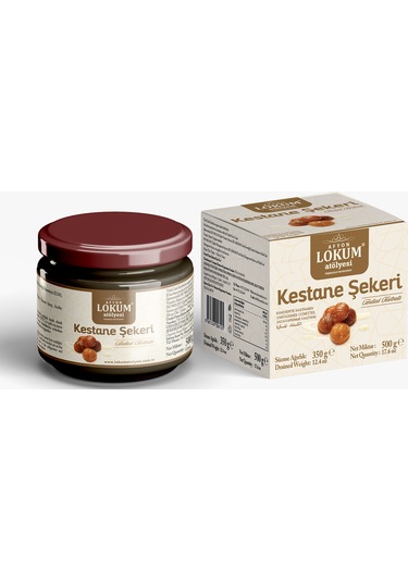 Lokum Atölyesi Kestane Şekeri Cam Kavanoz 500 G