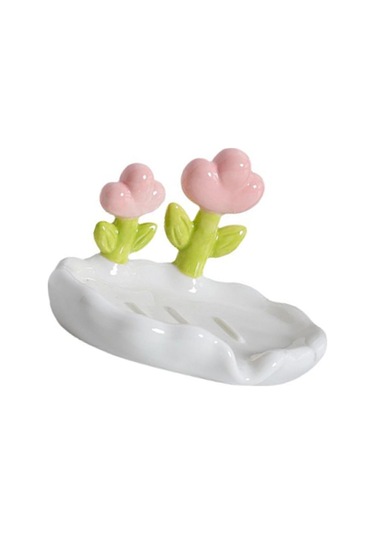 Yaratıcı Sevimli Çiçek Pp Sabun Kutusu Ev Sabunu Tahliye Yıkama Tutucu Banyo Ev İçin Diğer