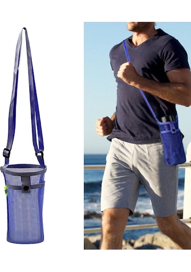 Dolıty Su Şişesi Taşıyıcı Trekking Kamp Açık Için Mavi Mavi