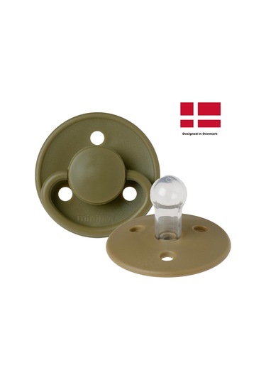 Mininor Silikon Emzik 0+ Ay - Moss Green - Kahve Standart